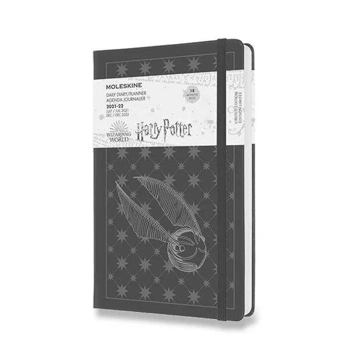 Hauptproduktbild 18měsíční diář Moleskine 2021-22 Harry Potter - tvrdé desky L, denní, černý