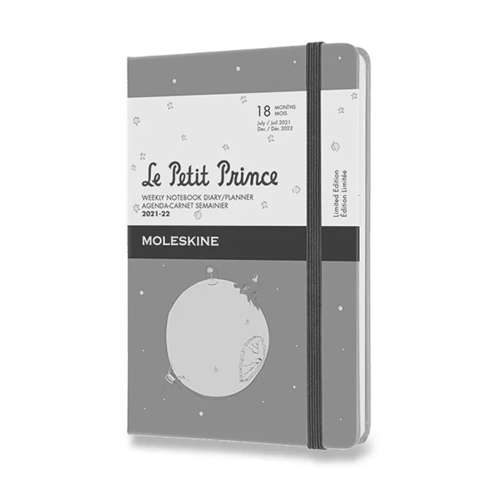 Hauptproduktbild 18měsíční diář Moleskine 2021-22 Le Petit Prince - tvrdé desky S, týdenní, šedý