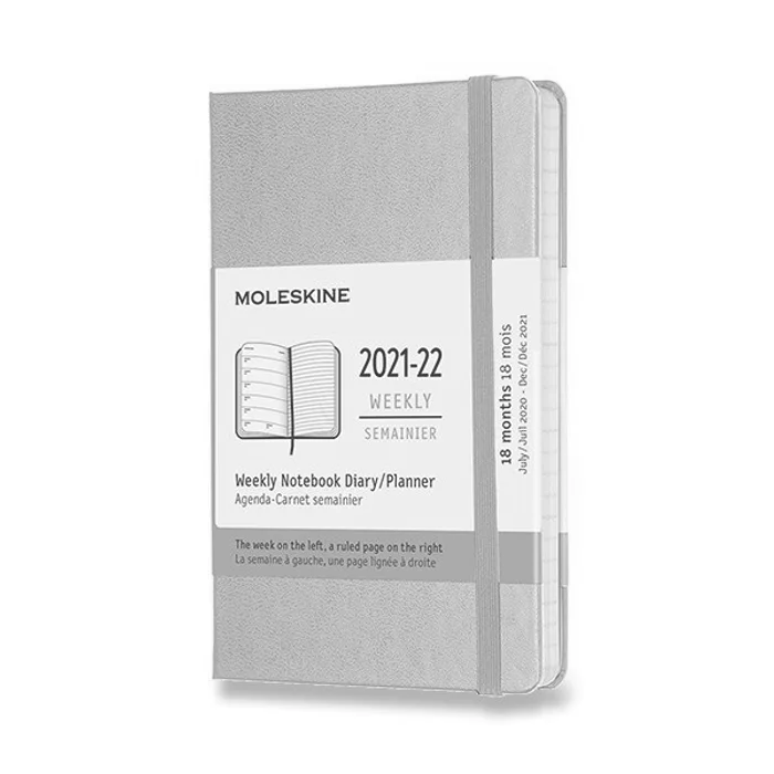 Hauptproduktbild 18měsíční diář Moleskine 2021-22 - tvrdé desky sv. zelený