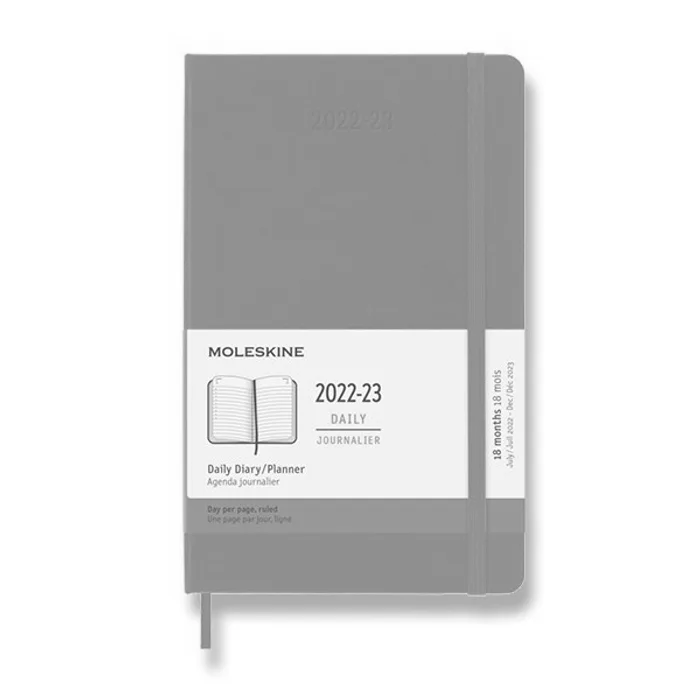 Hauptproduktbild 18měsíční diář Moleskine 2022-23 - tvrdé desky L, denní, tyrkysově modrý
