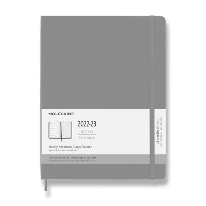 Hauptproduktbild 18měsíční diář Moleskine 2022-23 - tvrdé desky tyrkysově modrý