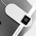 2in1 kabellos Ladegerät, für Handy und Apple Watch, weiss, 5V, 10W, Qi
