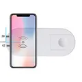 2in1 kabellos Ladegerät, für Handy und Apple Watch, weiss, 5V, 10W, Qi