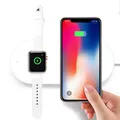 2in1 kabellos Ladegerät, für Handy und Apple Watch, weiss, 5V, 10W, Qi