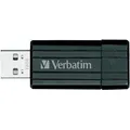32 GB USB Flash 2.0, 11/8 MB/Sek., Nadelstreifen, VERBATIM, schwarz