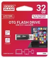 32 GB USB-Flash-Laufwerk 3.0 + Micro-USB-Adapter, 120/10 MB/s, Metall, GOODRAM „TWIN“