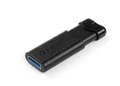 128GB USB-Stick "PinStripe", USB 3.0, VERBATIM, schwarz