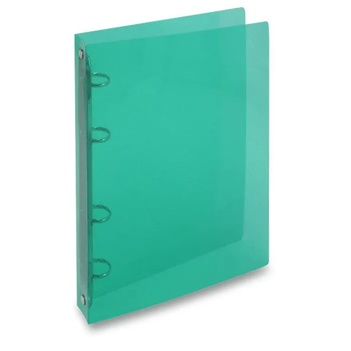 Hauptproduktbild 4kroužkový pořadač Transparent zelený