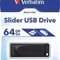 Weiteres Produktbild 64GB USB Flash 2.0 Slider, VERBATIM, schwarz