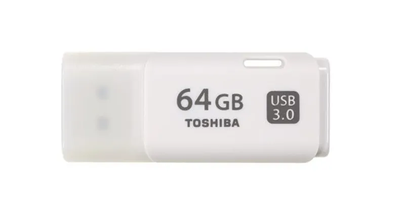 Hauptproduktbild 64GB USB flash disk "HAYABUSA", bílá, USB 3.0, TOSHIBA