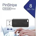 Weiteres Produktbild 8 GB USB-Stick 2.0, 10/4 MB/s, Pin Stripe, VERBATIM, schwarz