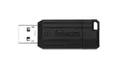 8 GB USB-Stick 2.0, 10/4 MB/s, Pin Stripe, VERBATIM, schwarz