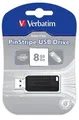 8 GB USB-Stick 2.0, 10/4 MB/s, Pin Stripe, VERBATIM, schwarz