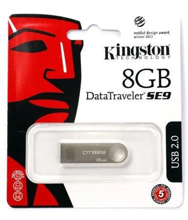 Hauptproduktbild 8GB USB Flash 2.0, 10/5MB/sec, Kingston "DT SE9"