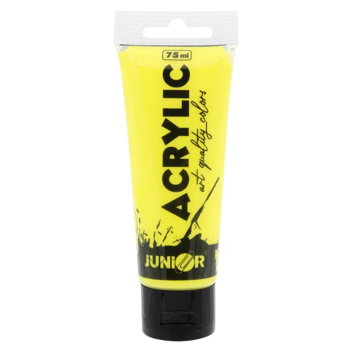 Hauptproduktbild Akrylová barva JUNIOR 75 ml - žlutá/yellow