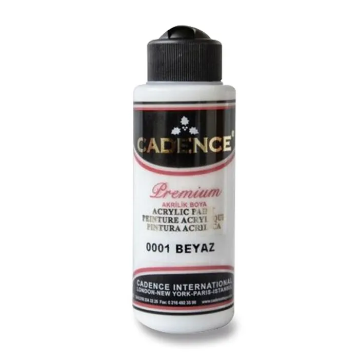 Hauptproduktbild Akrylové barvy Cadence Premium 120 ml, bílá