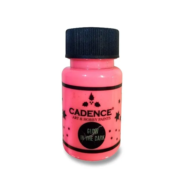 Hauptproduktbild Akrylové barvy Cadence Premium 50 ml, svítící ve tmě, růžová