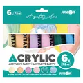 Weiteres Produktbild Acrylfarben JUNIOR 75 ml - 6er-Set Pastell