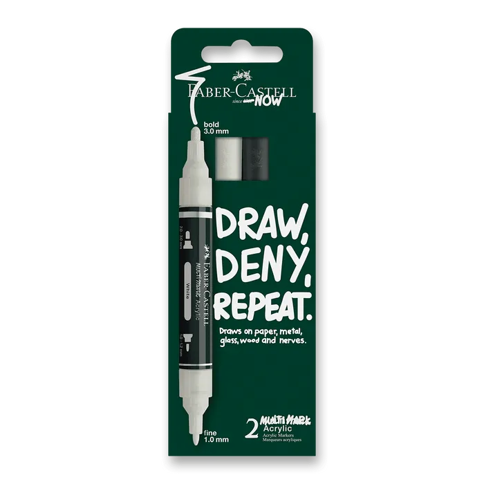 Hauptproduktbild Akrylový popisovač Faber-Castell Multimark Black&White [2 ks]