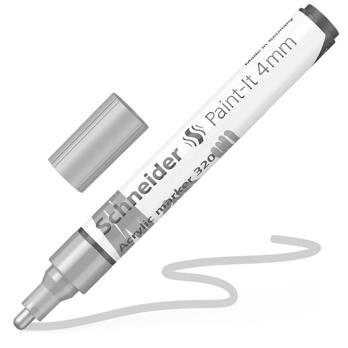 Hauptproduktbild Akrylový popisovač "Paint-It 320", stříbrná, 4 mm, SCHNEIDER