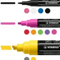 Weiteres Produktbild Acrylmarker STABILO FREE Acryl Starter 11-teiliges Set – Farbmischung mit 3 Spitzen