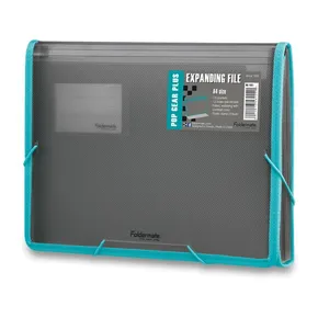 Dokumentenmappe FolderMate Pop Gear Plus mit rauchfarbenen Fächern