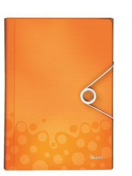 Hauptproduktbild Aktovka na spisy s přihrádkami Leitz WOW, Metalická oranžová