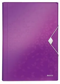 Aktovka na spisy s přihrádkami Leitz WOW, Purpurová