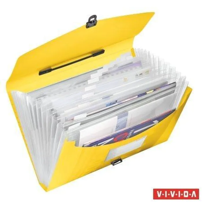 Hauptproduktbild Aktovka s držadlem a přihrádkami Esselte VIVIDA, VIVIDA Žlutá