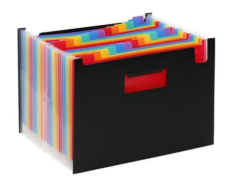 Hauptproduktbild Aktovka s přihrádkami "Rainbow Class", 25 částí, černá, PP, VIQUEL
