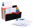 Schulranzen mit Fächern „Rainbow Class“, 9 Teile, schwarz, PP, VIQUEL