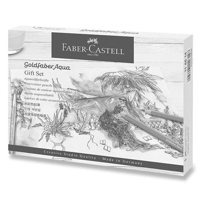 Hauptproduktbild Akvarelové pastelky Faber-Castell Goldfaber Aqua dárková sada, 18 ks