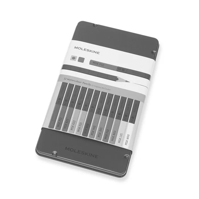 Hauptproduktbild Akvarelové pastelky Moleskine - kovový box 12 barev