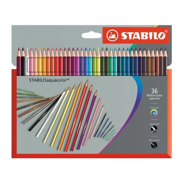 Hauptproduktbild Akvarelové pastelky STABILOaquacolor - 36 ks sada