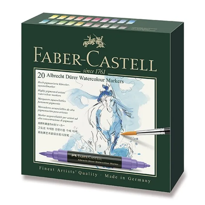 Hauptproduktbild Akvarelové popisovače Faber-Castell 160320 Albrecht Dürer 20 barev