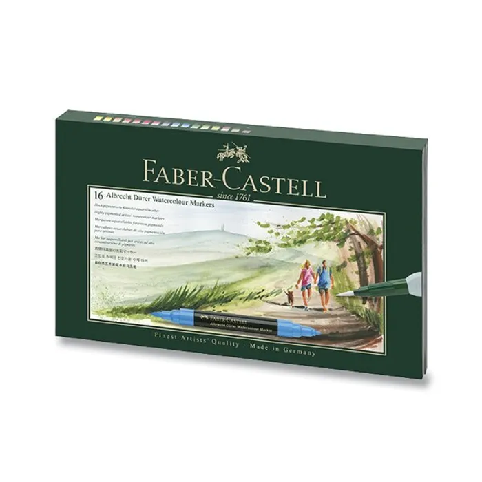 Hauptproduktbild Akvarelové popisovače Faber-Castell Albrecht Dürer 16 barev