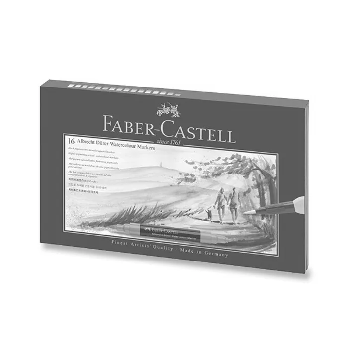 Hauptproduktbild Akvarelové popisovače Faber-Castell Albrecht Dürer 16 barev