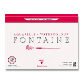 Clairefontaine Fontaine Cold Pressed Aquarellblock 30 x 40 cm, 25 Blatt, 300 g