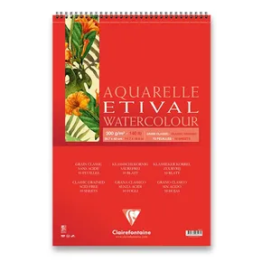 Clairefontaine Etival Classic Grain A3 Aquarell-Ringblock, 10 Blatt, 300g