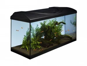 Aquariumset 80 - schwarz 80x35x40 cm