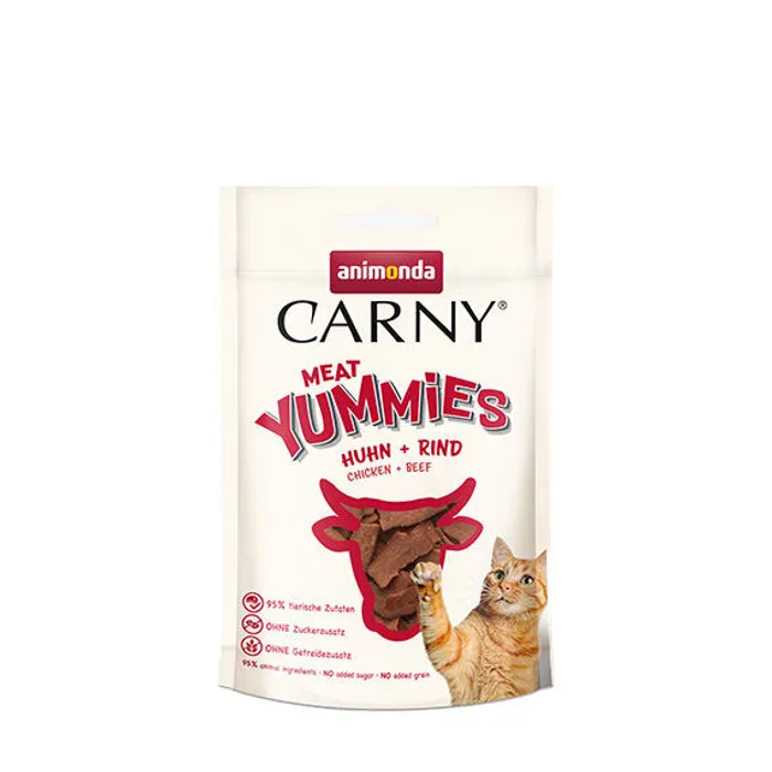Hauptproduktbild ANIMONDA Carny Adult Meat Yummies - kuře + hovězí 50 g