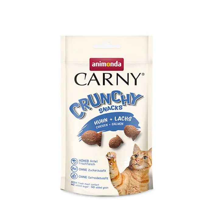 Hauptproduktbild ANIMONDA Carny Crunchy Snacks - kuře + losos 50 g