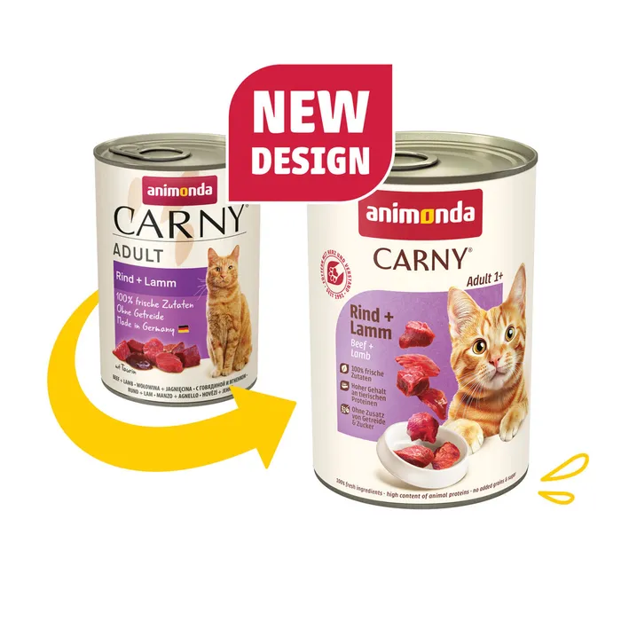 Hauptproduktbild ANIMONDA konzerva CARNY Adult - hovězí, jehněčí 400g