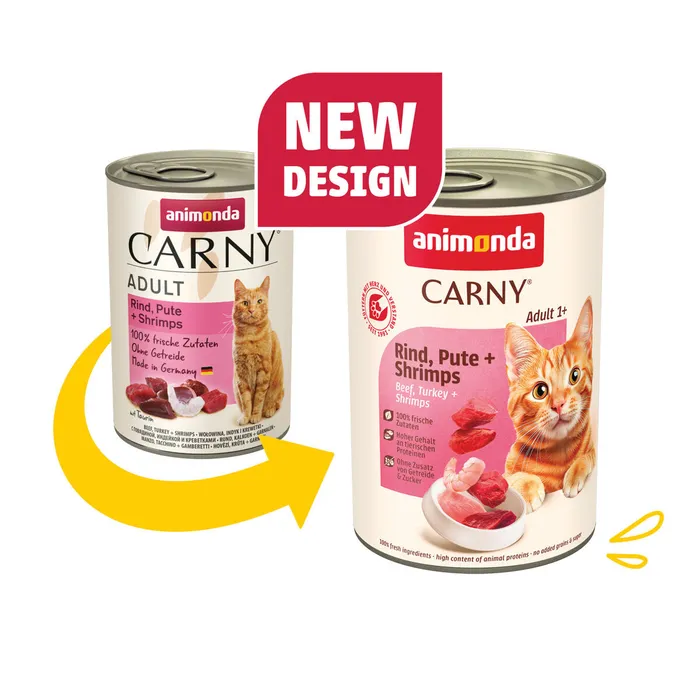 Hauptproduktbild ANIMONDA konzerva CARNY Adult - hovězí, krůta, ráčci 400g