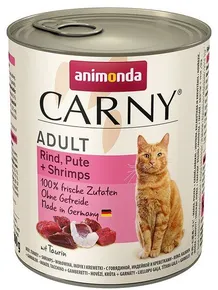 ANIMONDA Dosenfutter CARNY Adult - Rind, Truthahn, Garnelen 800g