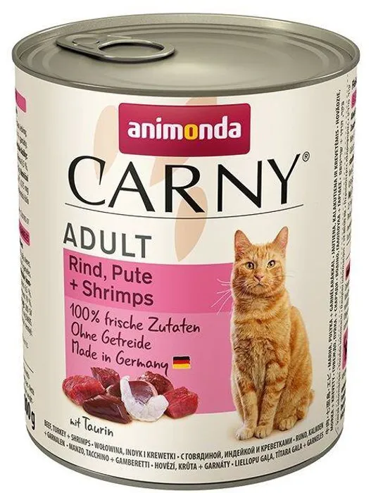 Hauptproduktbild ANIMONDA konzerva CARNY Adult - hovězí, krůta, ráčci 800g
