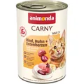 ANIMONDA Dosenfutter CARNY Adult - Rind, Huhn, Entenherz 400g