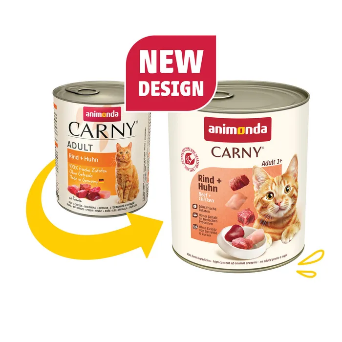 Hauptproduktbild ANIMONDA konzerva CARNY Adult - hovězí, kuřecí 800g