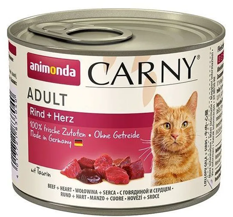 Hauptproduktbild ANIMONDA konzerva CARNY Adult - hovězí, srdce 200g
