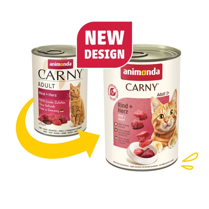Hauptproduktbild ANIMONDA konzerva CARNY Adult - hovězí, srdce 400g